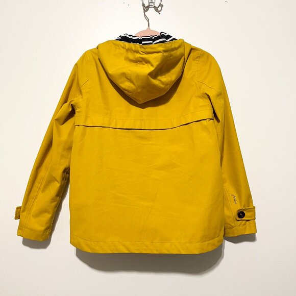 Joules Womens Right As Rain Jacket Size 2 Coastal Nautical Fisherman Harborside - Picture 2 of 12